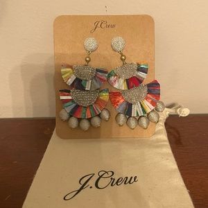 JCREW Raffia Earrings NEW